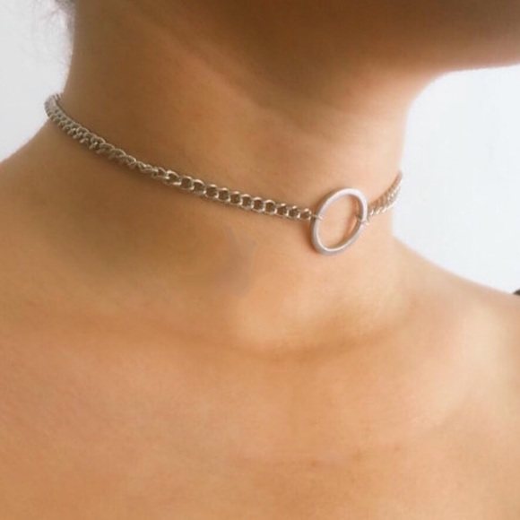 Sterling Silver Link Choker Necklace ✨ - Picture 3 of 4